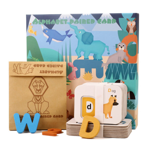 Doubled Sided Alphabet and Numbers Puzzle Flashcards