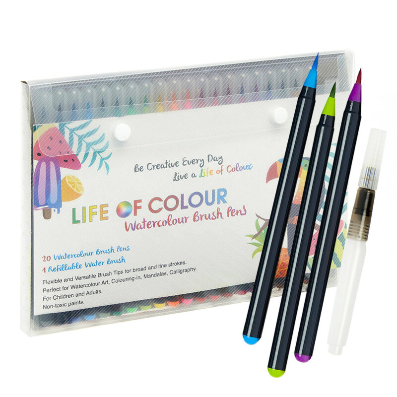 watercolour brush pens