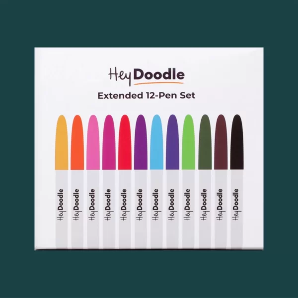 HeyDoodle - Standard 12 Pen Set