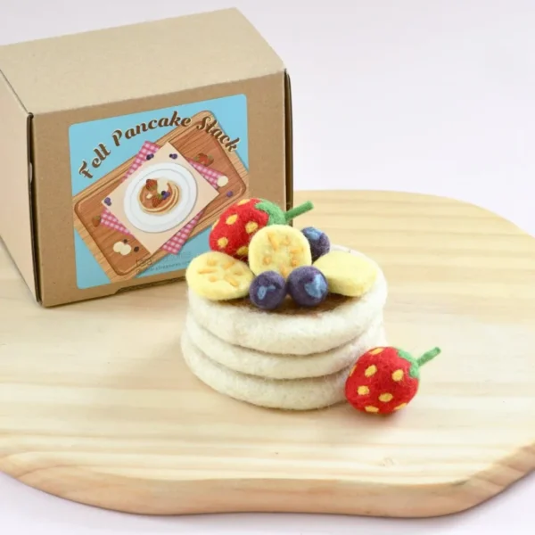 Tara Treasures - Felt Pancake Stack Play Food Set