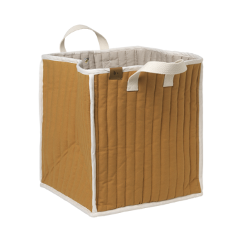 Fabelab - Quilted Storage Basket - Ochre-Bee