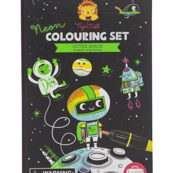 Tiger Tribe - Neon Colouring Set - Outer Space