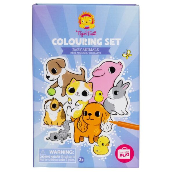 Tiger Tribe - Colouring Set - Baby Animals