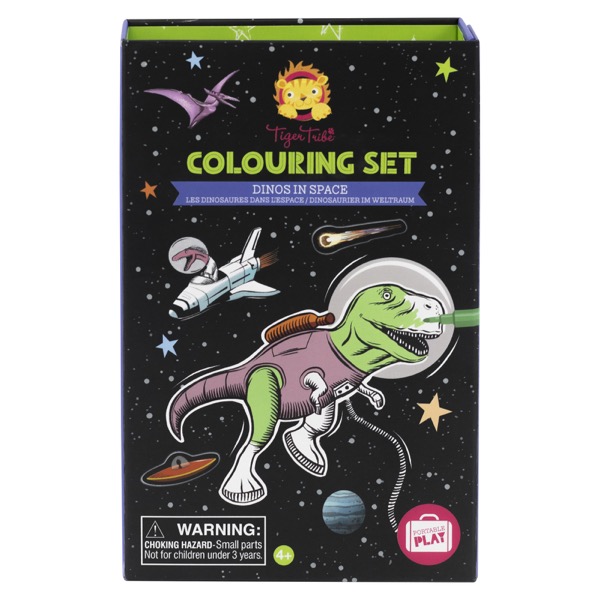 Tiger Tribe - Colouring Set - Dinos in Space