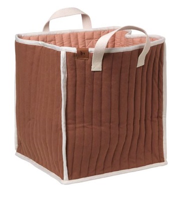 Fabelab - Quilted Storage Basket Chestnut