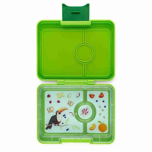 Yumbox Snack Box 3 Compartment - Lime Green