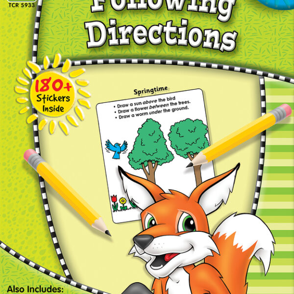 TCR - Following Directions Ready Set Learn Book -Grade K-1