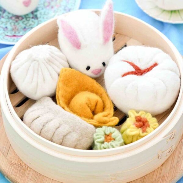 Tara Treasures - Felt Dim Sum Yum Cha Play Food Set