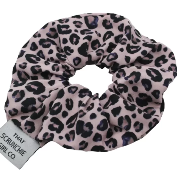 That Scrunchie Girl Co. - Pink Leopard Hair Scrunchie