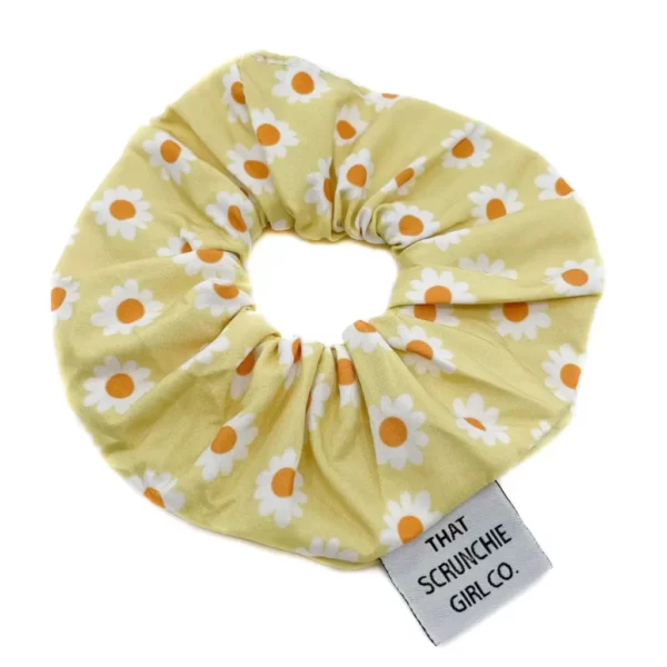 That Scrunchie Girl Co. - Yellow Daisy Scrunchie