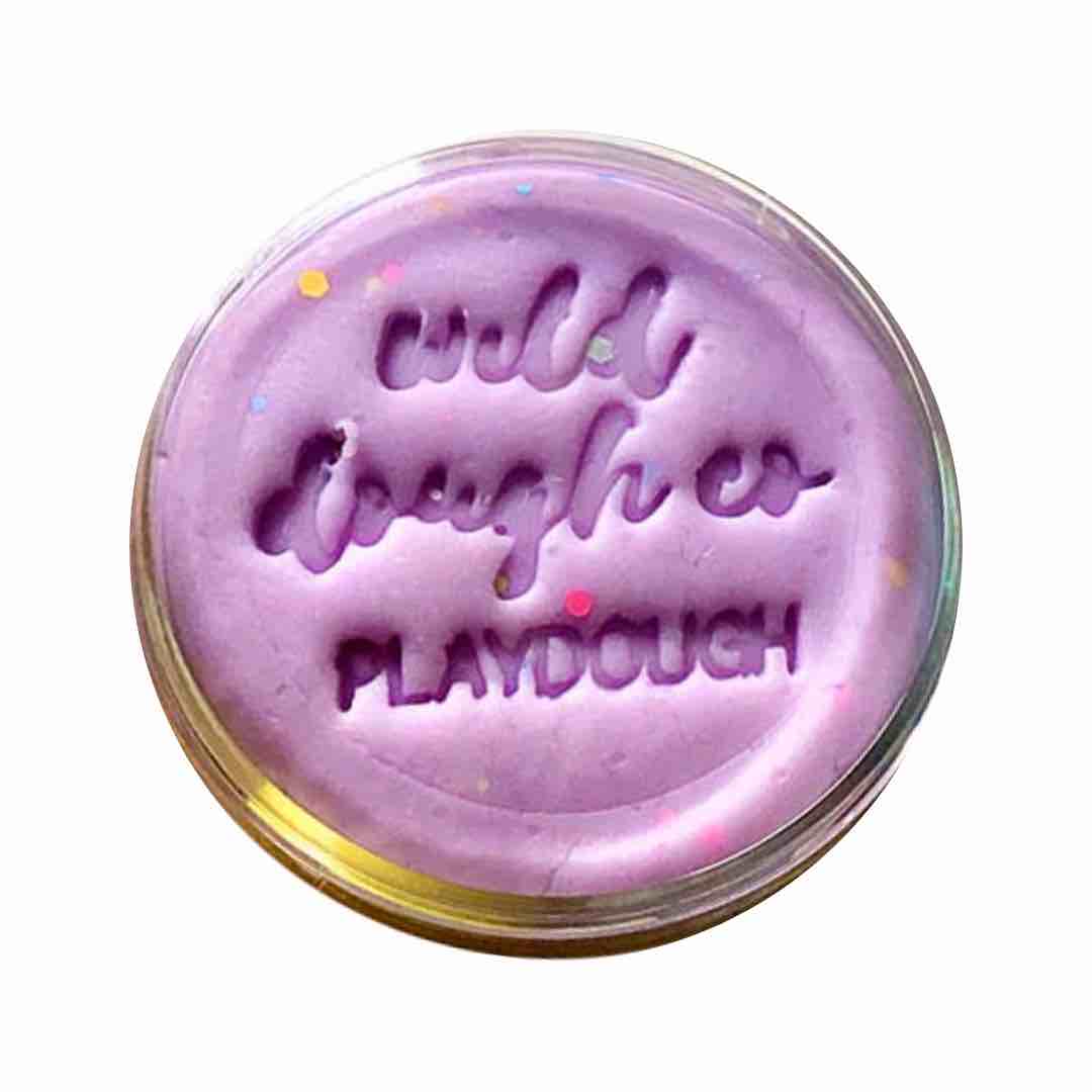 Wild Dough - Party Purple Playdough - Glitter