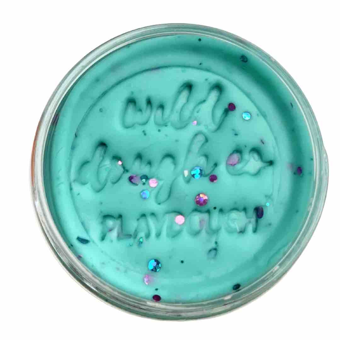 Wild Dough - Mermaid Mint Playdough - Glitter
