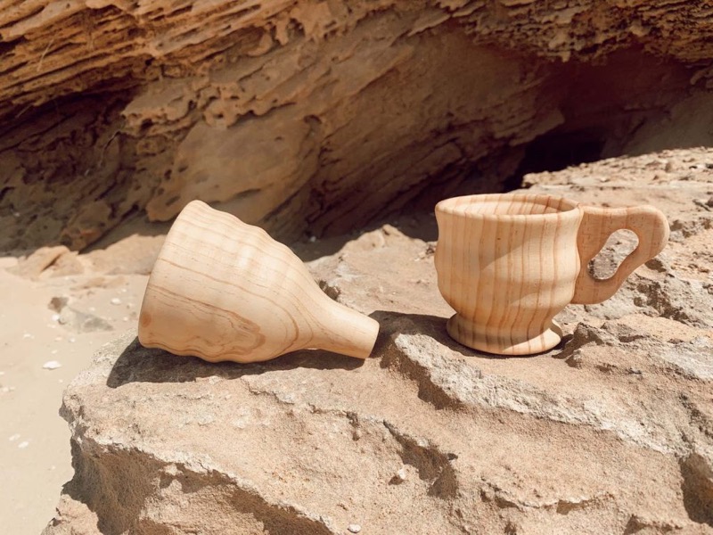 Explore Nook - Wooden Funnel & Large Cup set