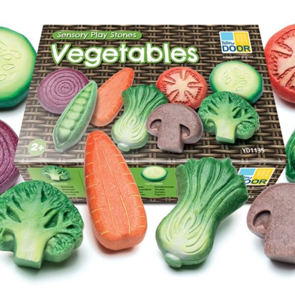 Yellow Door - Sensory Play Stones - Vegetables