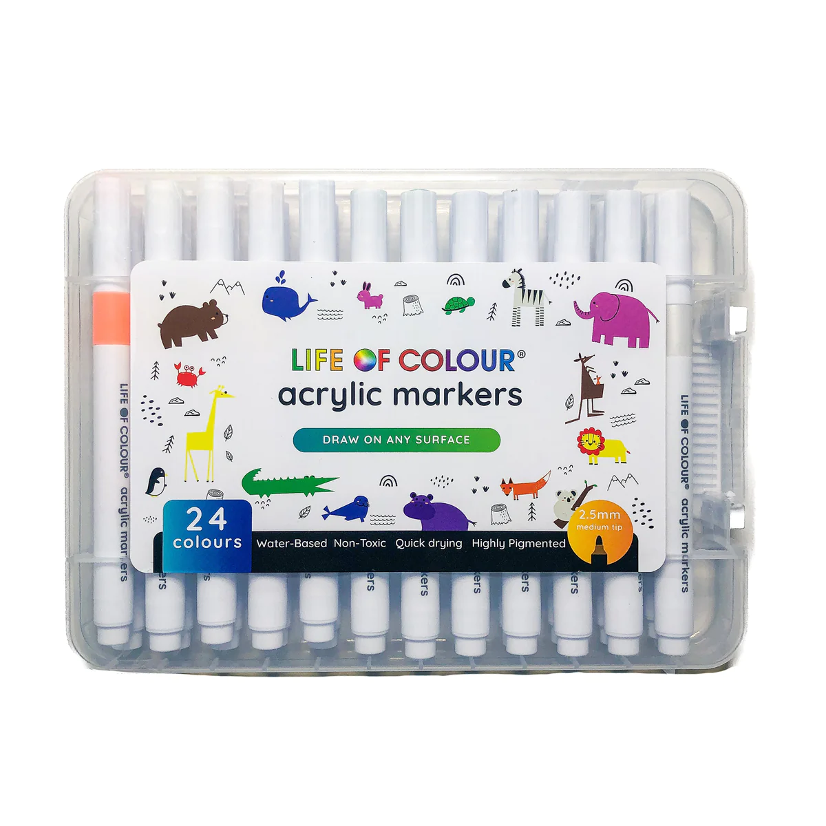 Life of Colour - Acrylic Markers - Set of 24