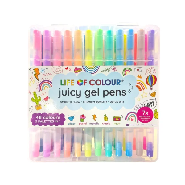 Life of Colour - Juicy Gel Pens - Set of 48