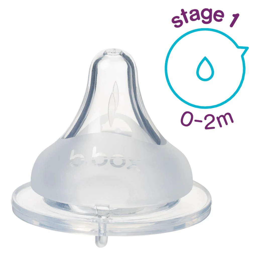 b.box - Baby Bottle Anti Colic Teats Stage 1 (0-2m)