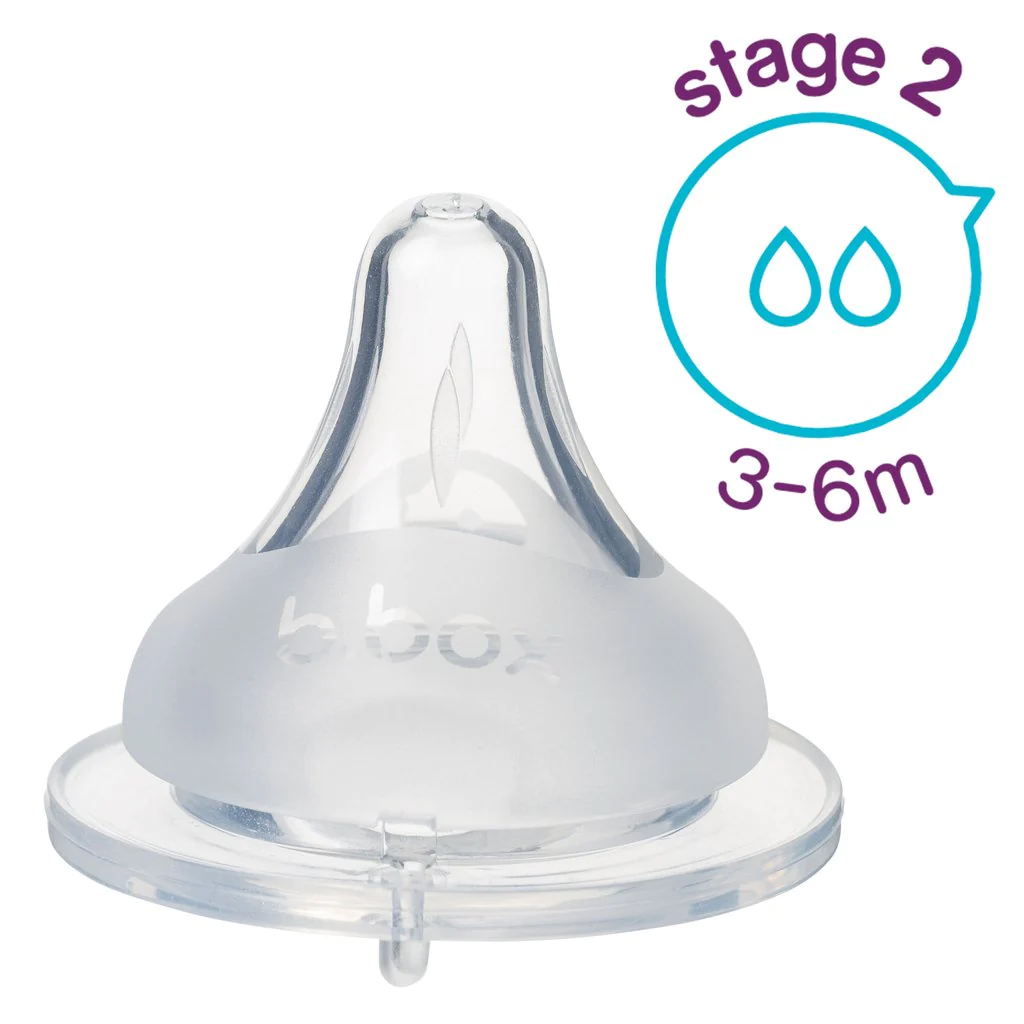 b.box - Baby Bottle Anti Colic Teats Stage 2 (3-6m)