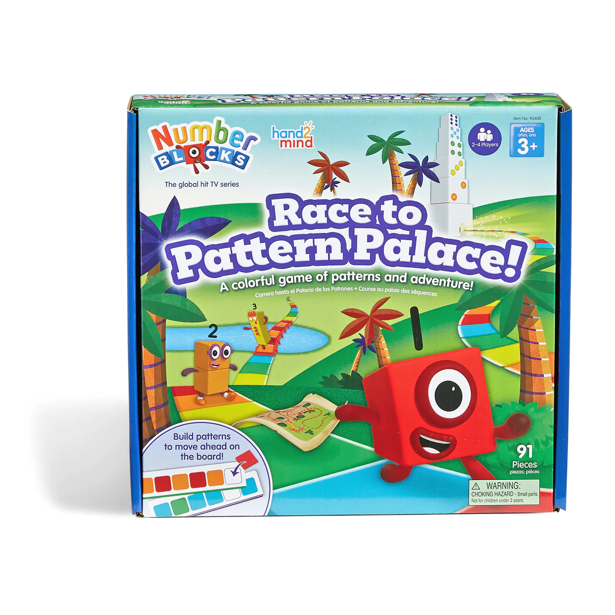 Hand2Mind - Numberblocks Race to Pattern Palace Board Game