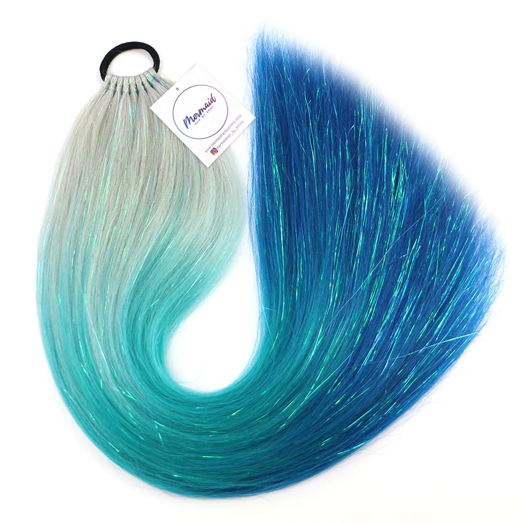 Mermaid Hair by Emma - Ocean Wave with Tinsel