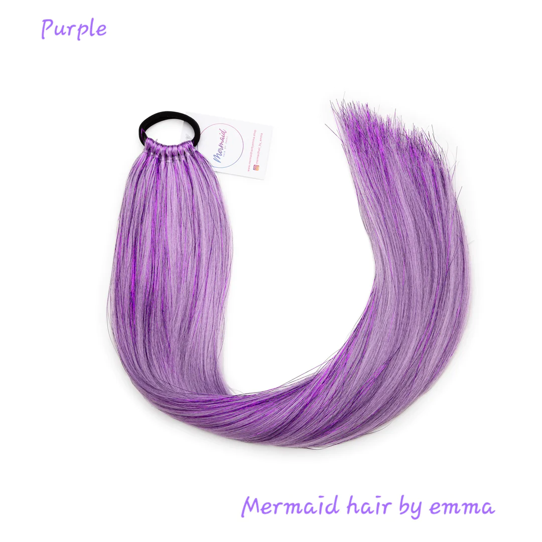 Mermaid Hair by Emma - Carnival Purpel with Tinsel