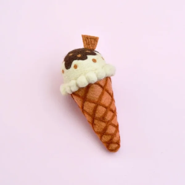 Tara Treasures - Felt Vanilla Chocolate Fudge Ice Cream