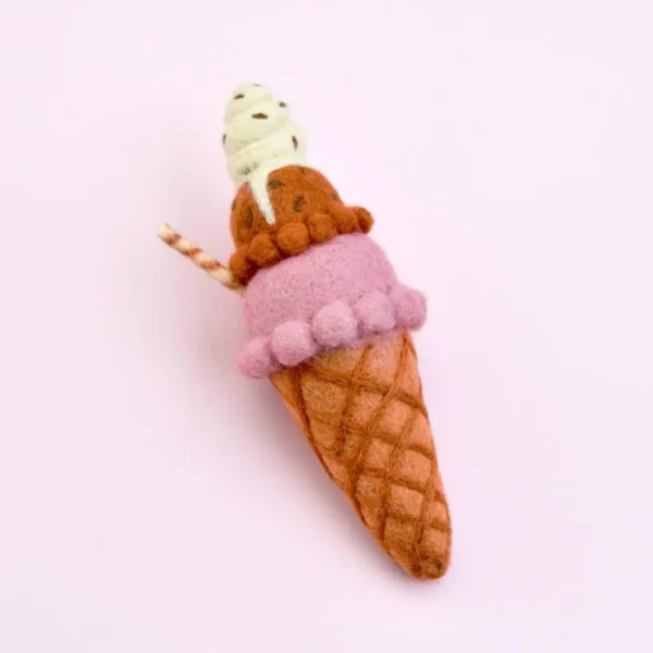 Tara Treasures - Felt Neapolitan (Harlequin) Ice Cream