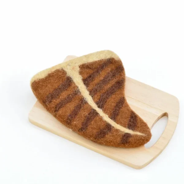 Tara Treasures - Felt T-Bone Steak for Play Shop