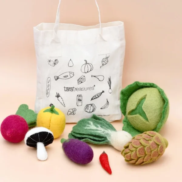 Tara Treasures - Felt Food Groups Play Food - Vegetables