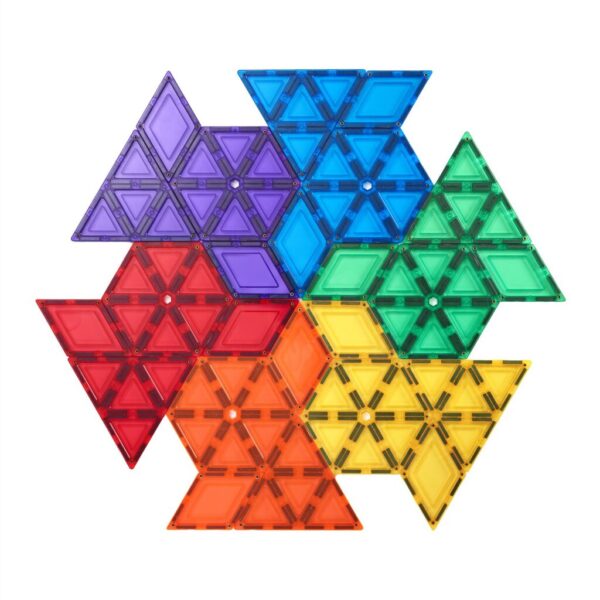 Learn & Grow Magnetic Tiles – Geometric Pack (36 Piece)