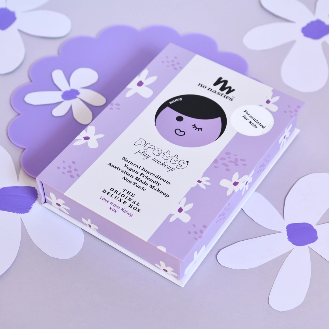 No Nasties Kids - Nancy Kids Natural Pressed Powder Purple Makeup Palette Kit