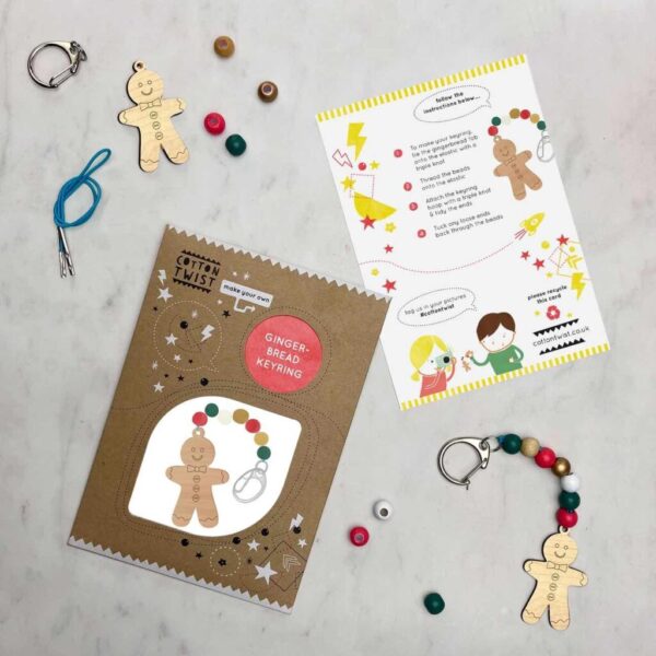 Cotton Twist - Make Your Own Gingerbread Character Keyring