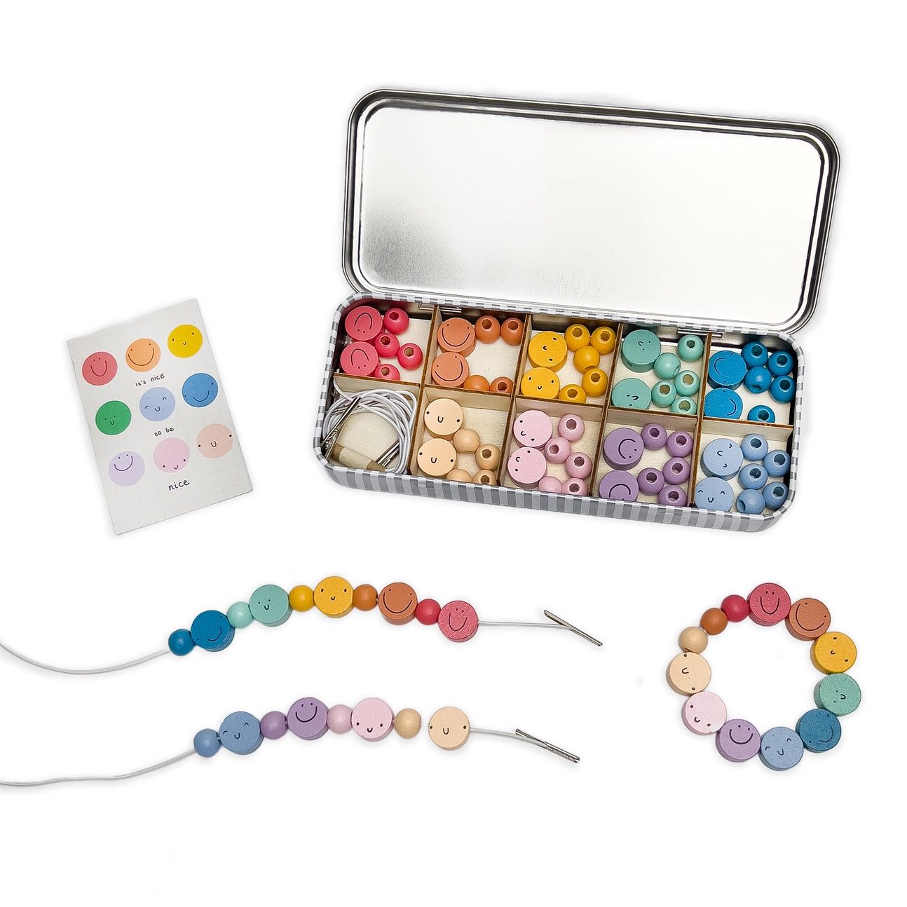 Cotton Twist - It's Nice To Be Nice Bracelet Beading Kit For Children