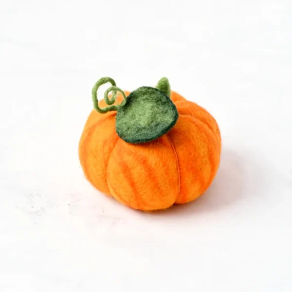 Tara Treasures - Felt Orange Pumpkin