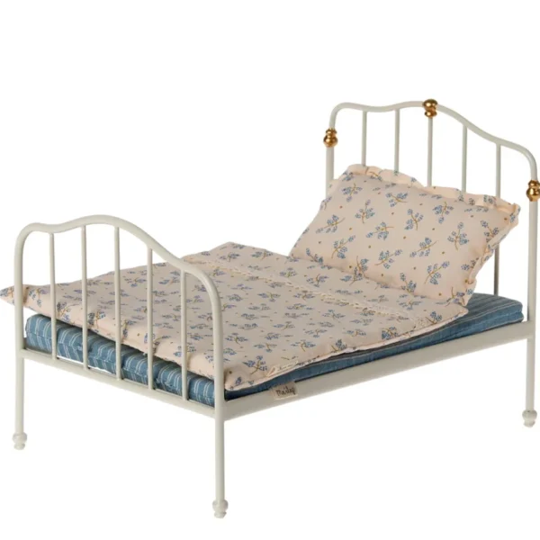 Maileg Mouse Vintage Double Bed off-white