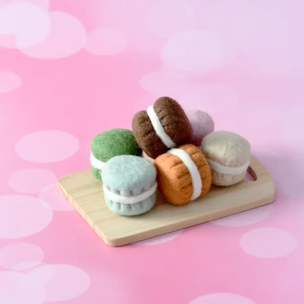 Tara Treasures - Felt Macarons A - Set of 6