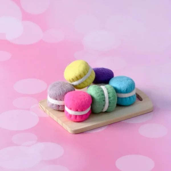 Tara Treasures - Felt Macarons B - Set of 6