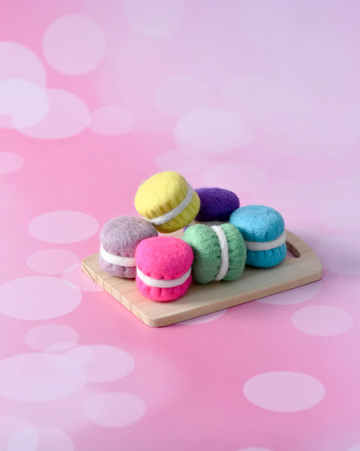 Tara Treasures - Felt Macarons B - Set of 6