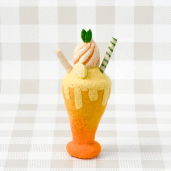 Tara Treasures - Felt Mango Milk Shake Play Food