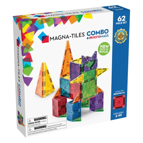 Magna Tiles - Combo + microMAGS 62 Pcs Set