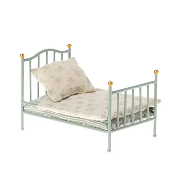 Maileg Mouse Vintage Bed mint