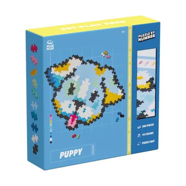 Plus Plus Puzzle by Number - Puppy 500 pcs