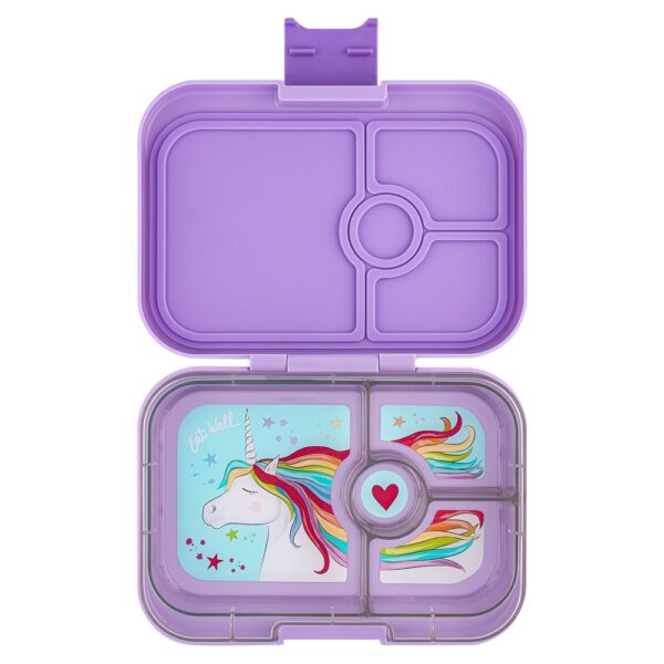 Yumbox Panino Lunch Box 4 Compartment - Lavande Purple Unicorn