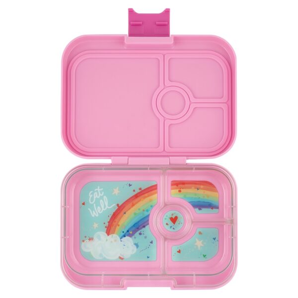 Yumbox Panino Lunch Box 4 Compartment - Power Pink Rainbow