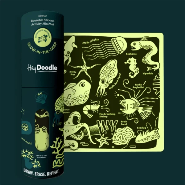 HeyDoodle Minimats - Glow in the Deep