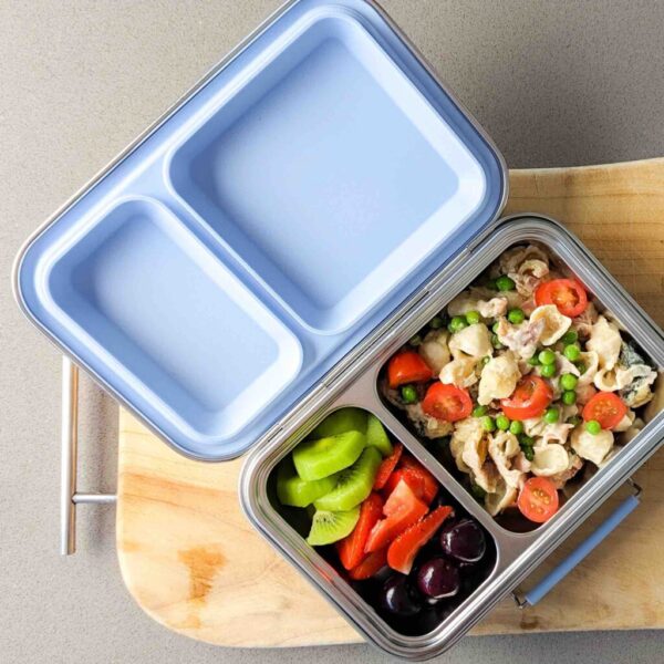 Ecococoon Bento Box 2 Stainless Steel - Leak Proof - Blueberry