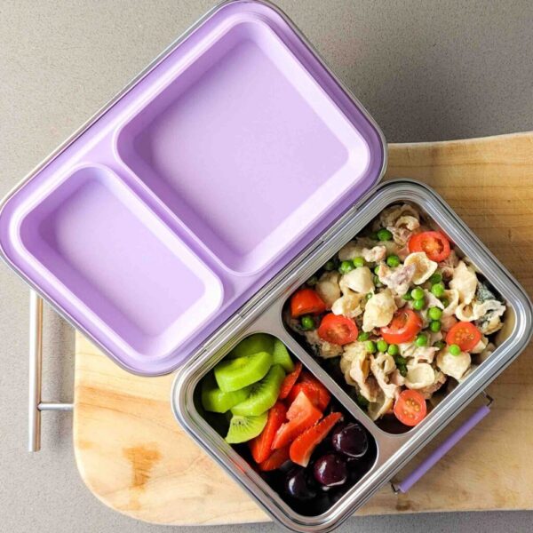 (Pre-Order; ETA 3 March) Ecococoon Bento Box 2 Stainless Steel - Leak Proof - Grape