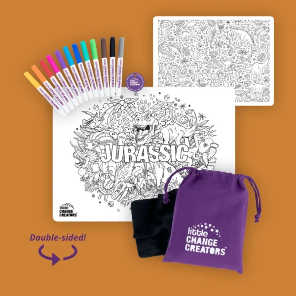 little Change Creators - JURASSIC Re-FUN-able™ Colouring Set