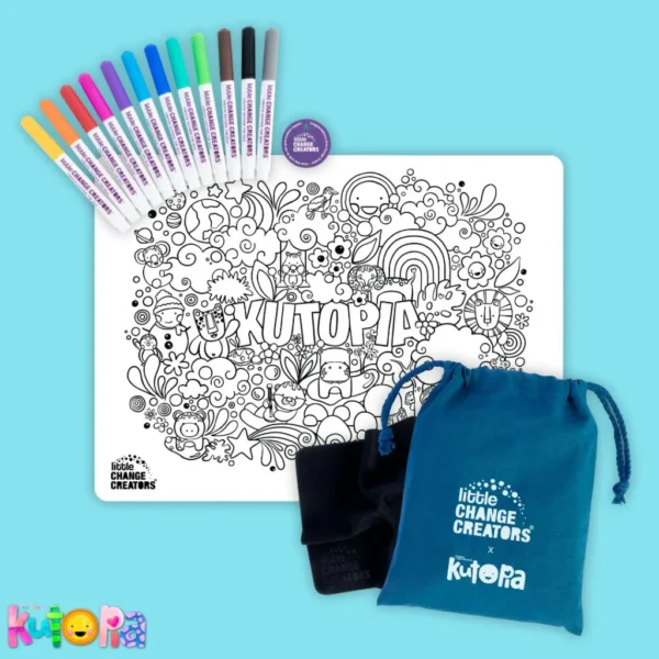 little Change Creators - KUTOPIA Re-FUN-able™ Colouring Set by Kasey Rainbow