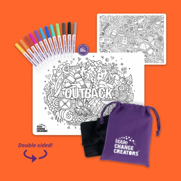 little Change Creators - OUTBACK Re-FUN-able™ Colouring Set